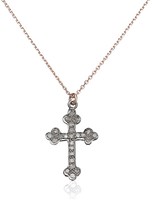 Thumbnail for your product : Laura Lee Jewellery Diamond Silver Cross Necklace