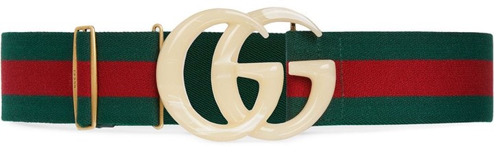 gucci web elastic belt