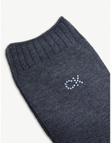 Thumbnail for your product : Calvin Klein Women's 522 Denim Htr Crystal Soft Touch Socks