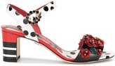Thumbnail for your product : Dolce & Gabbana Floral Embellished Sandals