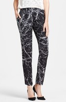Thumbnail for your product : Haute Hippie Print Silk Trousers