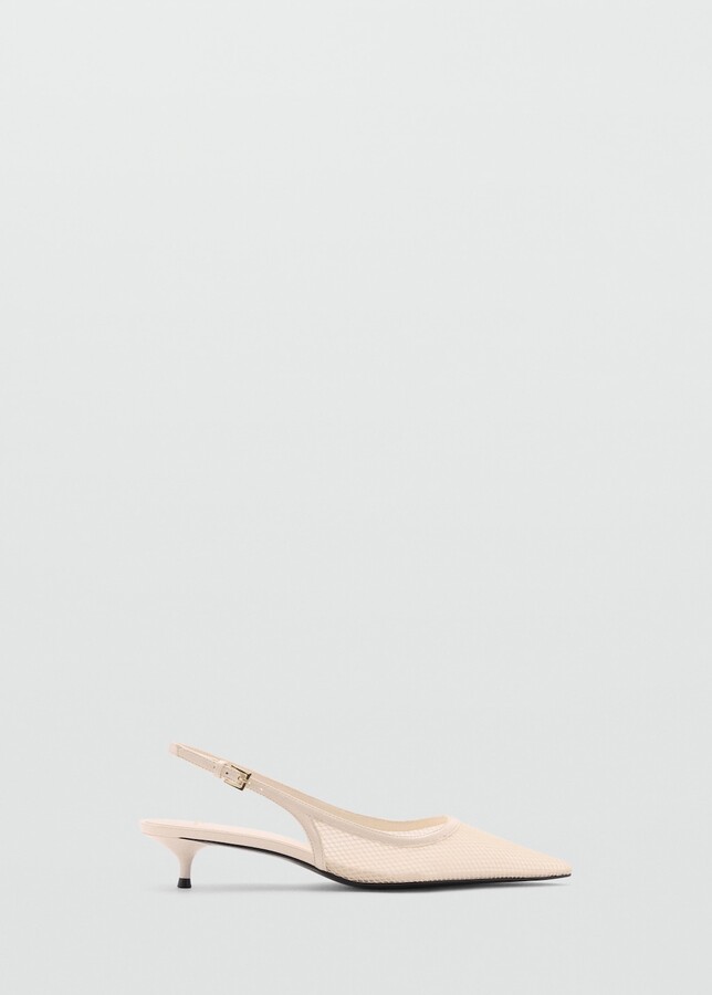 Heeled mesh shoes