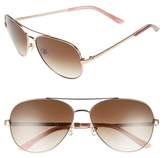 Thumbnail for your product : Kate Spade 'avaline' 58mm Aviator Sunglasses