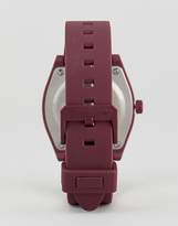 Thumbnail for your product : adidas Z10 Process Silicone Watch In Burgundy