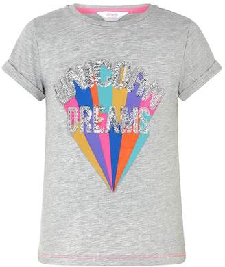 Angels By Accessorize Girls Angels by Accessorize Grey Unicorn Dreams T-Shirt - Grey