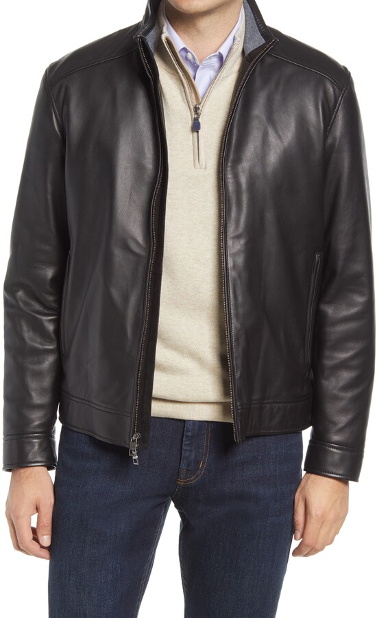 peter millar leather jacket