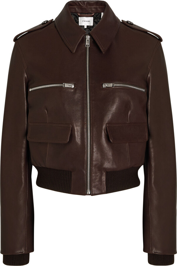 Frame The Aviator Quilted Leather Jacket