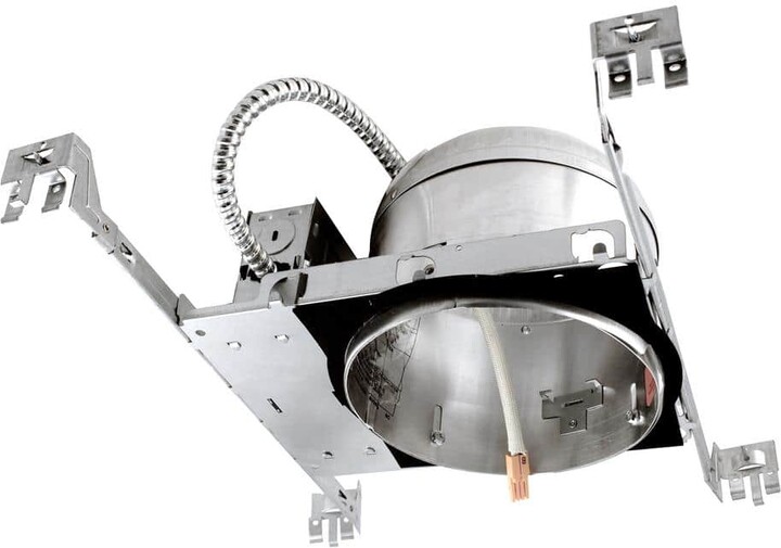 NICOR 6 in. Aluminum LED Recessed New Construction Shallow Housing, IC-Rated Airtight IDEAL