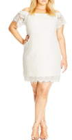 Thumbnail for your product : City Chic Off the Shoulder Lace Dress