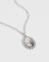 Thumbnail for your product : Miss Selfridge oval crystal necklace