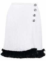 Thumbnail for your product : Charlott Knitted Ruffle-Trim Wrap Skirt
