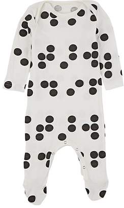 Nununu Infants' Dotted Cotton Footed Playsuit
