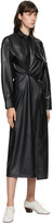 Thumbnail for your product : Markoo SSENSE Exclusive Black Faux-Leather Snap Front Dress