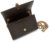 Thumbnail for your product : Saint Laurent Grey Croc Kate Tassel Bag