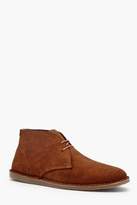 Thumbnail for your product : boohoo Gum Sole Real Suede Desert Boot
