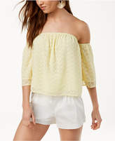 Thumbnail for your product : J.o.a. Strapless Eyelet-Detail Top