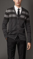 Thumbnail for your product : Burberry Check Wool Cardigan