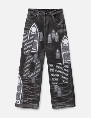 THUG CLUB Tribal Tree Denim Pants - ShopStyle Jeans