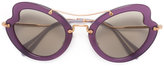 Miu Miu Eyewear - lunettes de soleil à monture papillon
