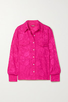 Thumbnail for your product : STAUD Alyssa Floral-jacquard Shirt