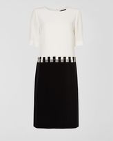 Thumbnail for your product : Jaeger Square Embellished Dress