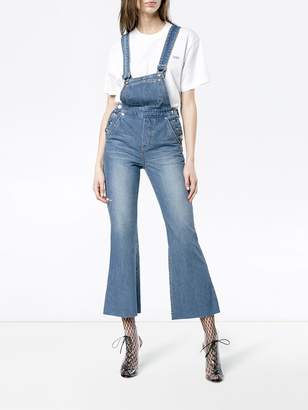 Sjyp Distressed Flared Dungarees