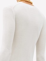 Thumbnail for your product : Chloé Fluted-cuff Wool Sweater - White