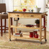 Thumbnail for your product : Castleton Home Kitchen Island with Stainless Steel Top