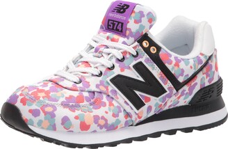 New Balance womens 574 V2 Floral Camo Sneaker - ShopStyle