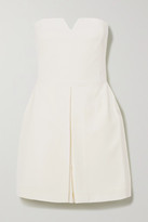 Thumbnail for your product : ENVELOPE1976 Net Sustain Playa Sol Wool-crepe Halterneck Playsuit - Cream