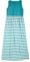 Thumbnail for your product : Design History Girl's Striped Lace Maxi Dress