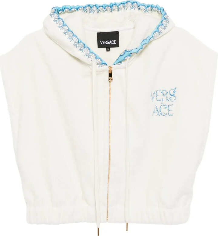 Versace Home Barocco sleeveless hoodie