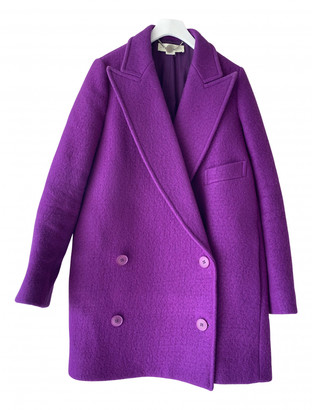 Stella McCartney Purple Wool Coats