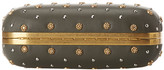 Thumbnail for your product : Alexander McQueen Studded Classic Skull Box Clutch Military