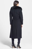 Thumbnail for your product : George Simonton Couture 'Hollywood' Long Wrap Coat with Genuine Fox Collar