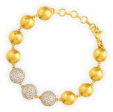 Thumbnail for your product : Gurhan Lentil Ice 24k Gold & Diamond Bracelet
