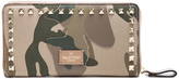Thumbnail for your product : Valentino Long Rockstud Zipped Continental Wallet