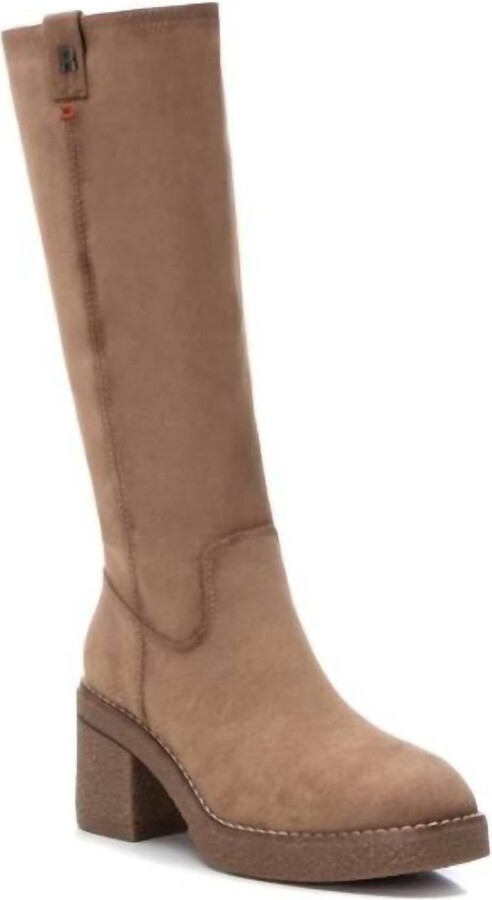 Refresh Women's Suede Boots In Taupe
