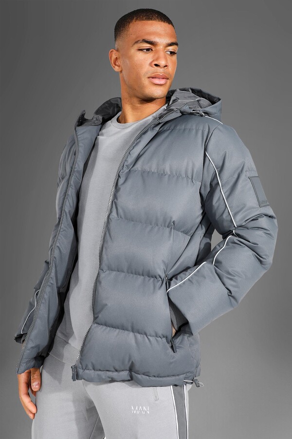 mens grey down jacket