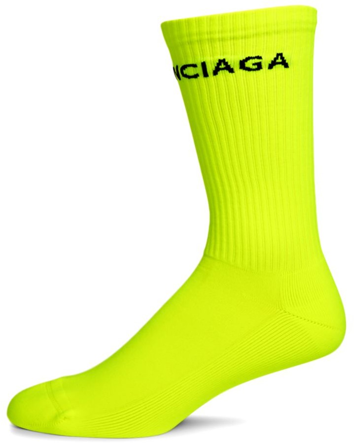 neon balenciaga socks