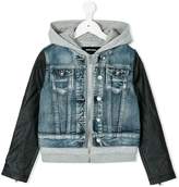 Thumbnail for your product : Diesel Kids hooded denim jacket