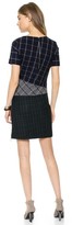 Thumbnail for your product : Band Of Outsiders Mixed Plaid Short Sleeve Dress