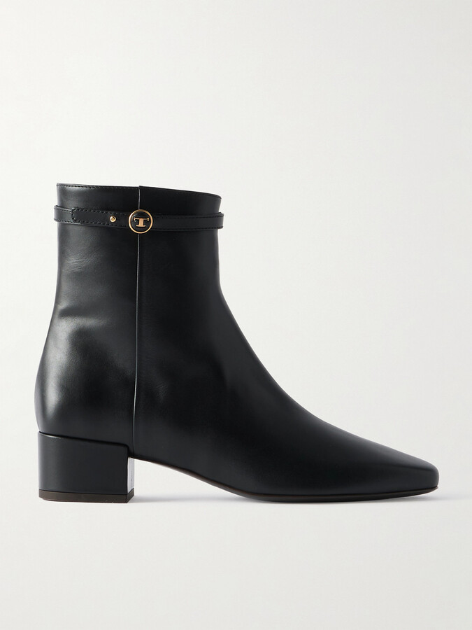 Tod's Leather Ankle Boots - Black