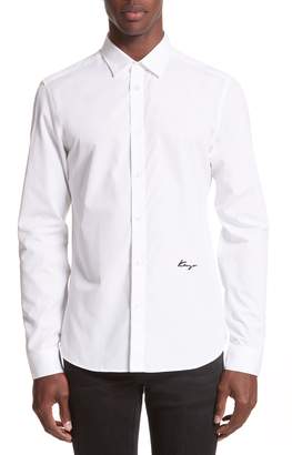 Kenzo Slim Fit Embroidered Shirt