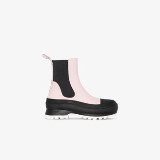 Stella McCartney Pink Trace Faux Leather Chelsea Boots