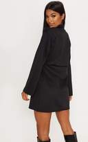 Thumbnail for your product : PrettyLittleThing Black 2 In 1 Bum Bag High Neck Shift Dress