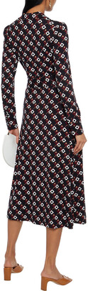 Diane von Furstenberg Sana Wrap-effect Printed Stretch-jersey Midi Dress