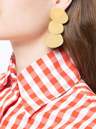 Lizzie Fortunato triple disc Goldsworthy earrings