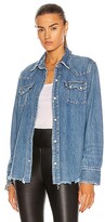 Thumbnail for your product : RE/DONE 50's Western Shirt in Denim-Medium