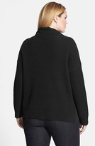 Thumbnail for your product : Eileen Fisher Funnel Neck Boxy Yak & Merino Sweater (Plus Size)